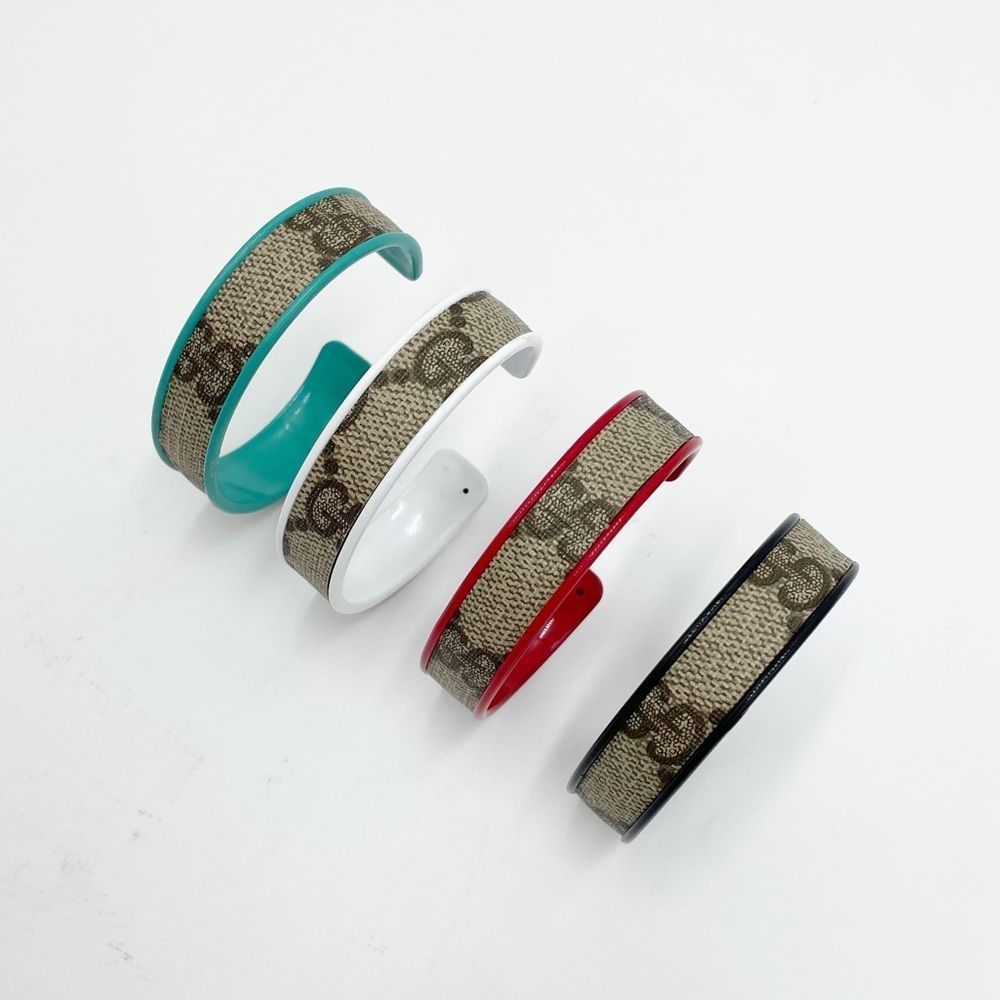 Gucci GG Monogram Cuff Bangle - Picture 9 of 11